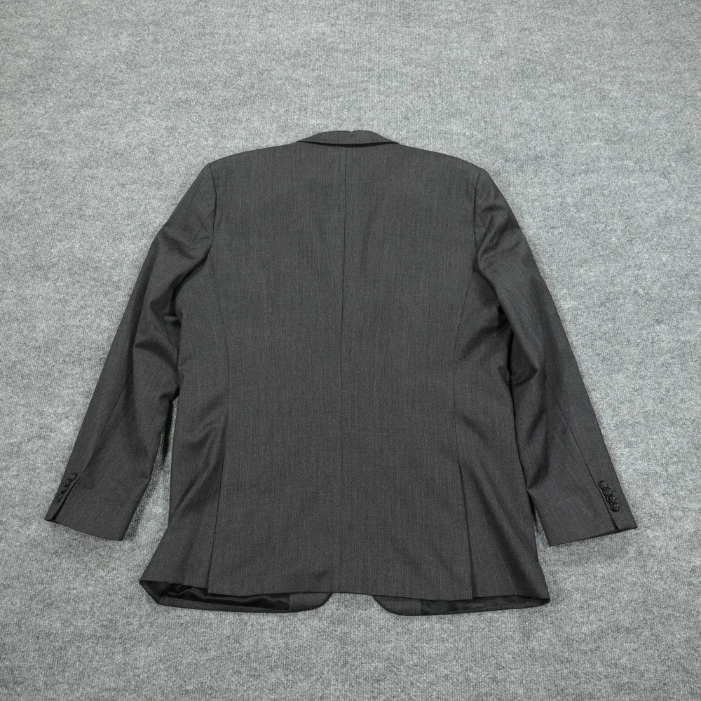 Banana Republic Suit Jacket Mens 46 Long Slim‎ Gray Wool Blazer Single-Breasted